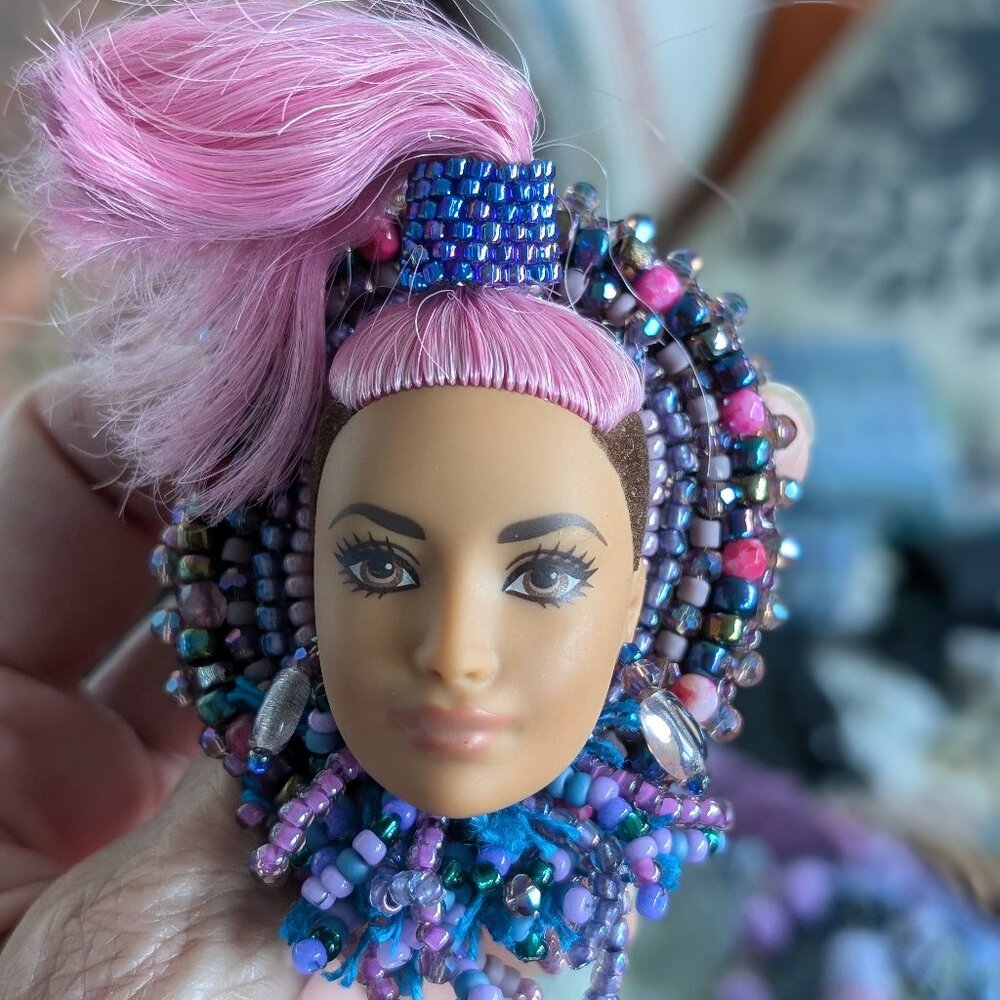 Barbie Head Brooch